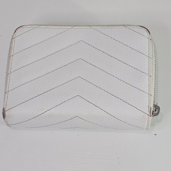 Authentic YSL Cassandra Zippy Compact Wallet - Picture 3 of 9